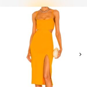 REVOLVE h:ours Haydon dress in canary yellow size XS NBW